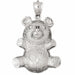 Teddy Bear Charm Pendant 14k Gold White Gold 14k