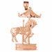 Carousel Horses Charm Pendant 14k Gold Rose Gold 14k