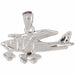 Airplane Charm Pendant 14k Gold White Gold 14k