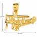Airplane Charm Pendant 14k Gold Yellow Gold 14k
