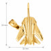 Airplane Charm Pendant 14k Gold Yellow Gold 14k