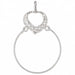 Heart Charm Holder Charm Pendant 14k Gold White Gold 14k