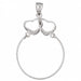 Heart Charm Holder Charm Pendant 14k Gold White Gold 14k