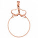 Heart Charm Holder Charm Pendant 14k Gold Rose Gold 14k