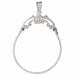 Charm Holder Charm Pendant 14k Gold White Gold 14k