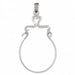 Heart Charm Holder Charm Pendant 14k Gold White Gold 14k