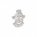 Clown Charm Pendant 14k Gold White Gold 14k