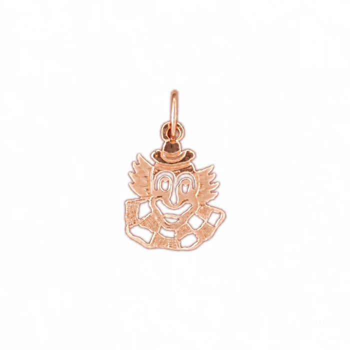 Clown Charm Pendant 14k Gold Rose Gold 14k