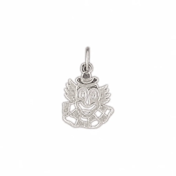 Clown Charm Pendant 14k Gold White Gold 14k