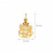 Clown Charm Pendant 14k Gold Yellow Gold 14k