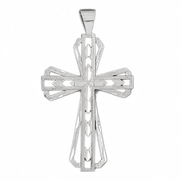 Cross Charm Pendant 14k Gold White Gold 14k