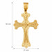 Cross Charm Pendant 14k Gold Yellow Gold 14k
