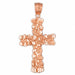 Cross Charm Pendant 14k Gold Rose Gold 14k