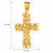 Cross Charm Pendant 14k Gold Yellow Gold 14k