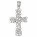 Cross Charm Pendant 14k Gold White Gold 14k