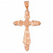 Cross Charm Pendant 14k Gold Rose Gold 14k