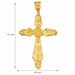 Cross Charm Pendant 14k Gold Yellow Gold 14k