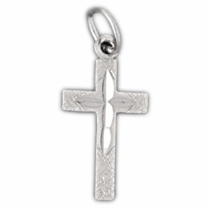 Cross Charm Pendant 14k Gold White Gold 14k