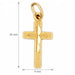 Cross Charm Pendant 14k Gold Yellow Gold 14k