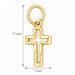 Cross Charm Pendant 14k Gold Yellow Gold 14k