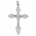 Jesus Christ on Cross Charm Pendant 14k Gold White Gold 14k