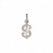 Dollar Sign Charm Pendant 14k Gold White Gold 14k