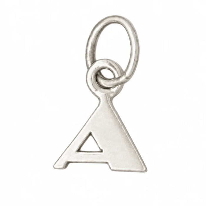 Initial A Charm Pendant 14k Gold White Gold 14k