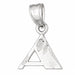 Initial A Charm Pendant 14k Gold White Gold 14k