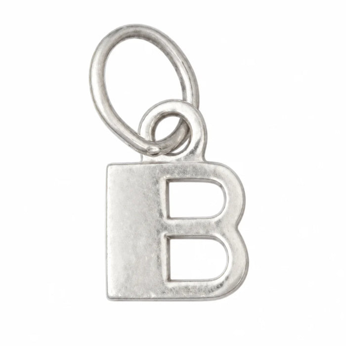 Initial B Charm Pendant 14k Gold White Gold 14k