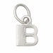Initial B Charm Pendant 14k Gold White Gold 14k