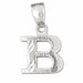 Initial B Charm Pendant 14k Gold White Gold 14k