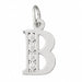 Initial B Charm Pendant 14k Gold White Gold 14k