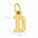 Initial D Charm Pendant 14k Gold Yellow Gold 14k