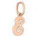 Initial E Charm Pendant 14k Gold Rose Gold 14k