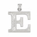 Initial E Charm Pendant 14k Gold White Gold 14k