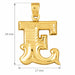 Initial E Charm Pendant 14k Gold (3 Grams) Yellow Gold 14k