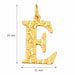 Initial E Charm Pendant 14k Gold Yellow Gold 14k
