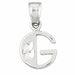 Initial G Charm Pendant 14k Gold White Gold 14k
