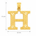 Initial H Charm Pendant 14k Gold Yellow Gold 14k