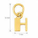 Initial H Charm Pendant 14k Gold Yellow Gold 14k