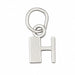 Initial H Charm Pendant 14k Gold White Gold 14k