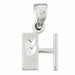 Initial H Charm Pendant 14k Gold White Gold 14k