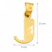 Initial J Charm Pendant 14k Gold Yellow Gold 14k