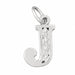 Initial J Charm Pendant 14k Gold White Gold 14k