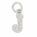 Initial J Charm Pendant 14k Gold White Gold 14k