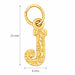 Initial J Charm Pendant 14k Gold Yellow Gold 14k