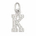 Initial K Charm Pendant 14k Gold White Gold 14k