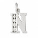 Initial N Charm Pendant 14k Gold White Gold 14k