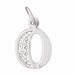 Initial O Charm Pendant 14k Gold White Gold 14k