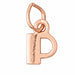Initial P Charm Pendant 14k Gold Rose Gold 14k